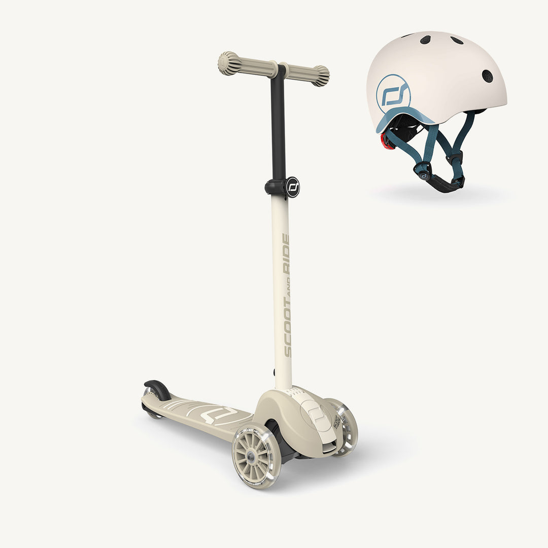 Scoot and Ride Scooter - Highwaykick 3S LED - Ash - All Mamas Children