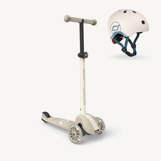 Scoot and Ride Scooter - Highwaykick 3S LED - Ash - All Mamas Children