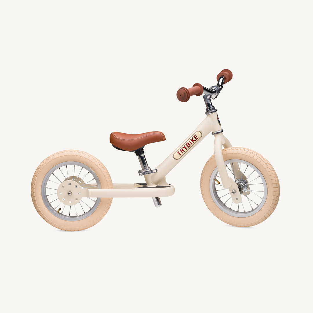 Trybike Steel Balance Trike - Matte - Vintage Cream