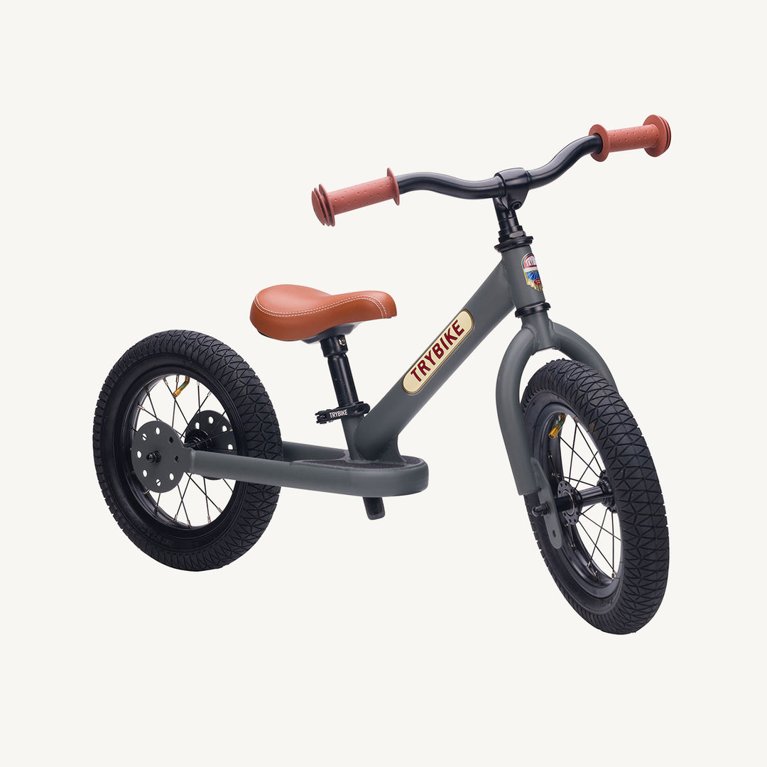 Trybike Steel Balance Trike - Matte - Vintage Grey