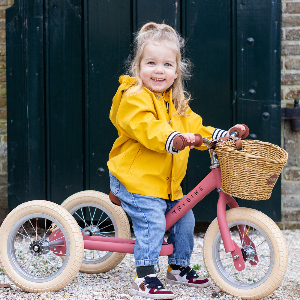 Trybike Steel Balance Trike - Matte - Vintage Pink