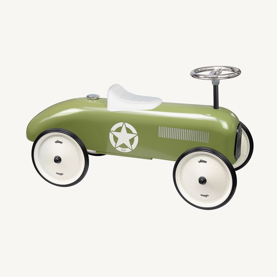 Vilac Ride On Classic Car - Khaki - All Mamas Children