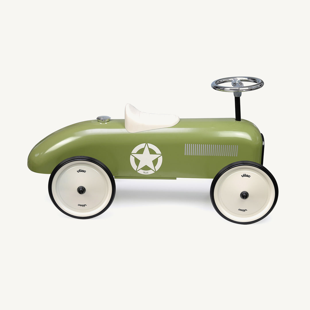 Vilac Ride On Classic Car - Khaki - All Mamas Children