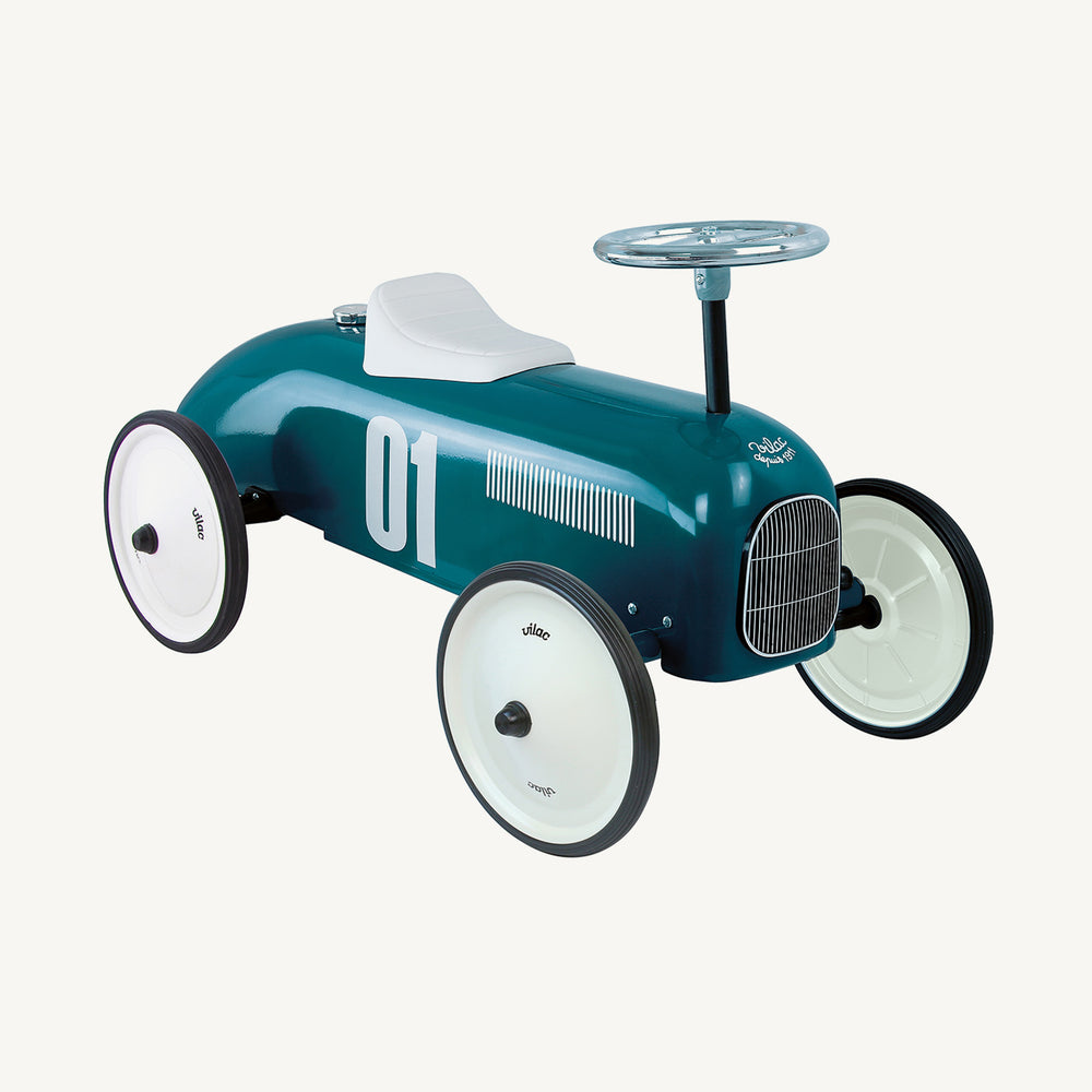 Vilac Ride On Classic Car - Petrol Blue