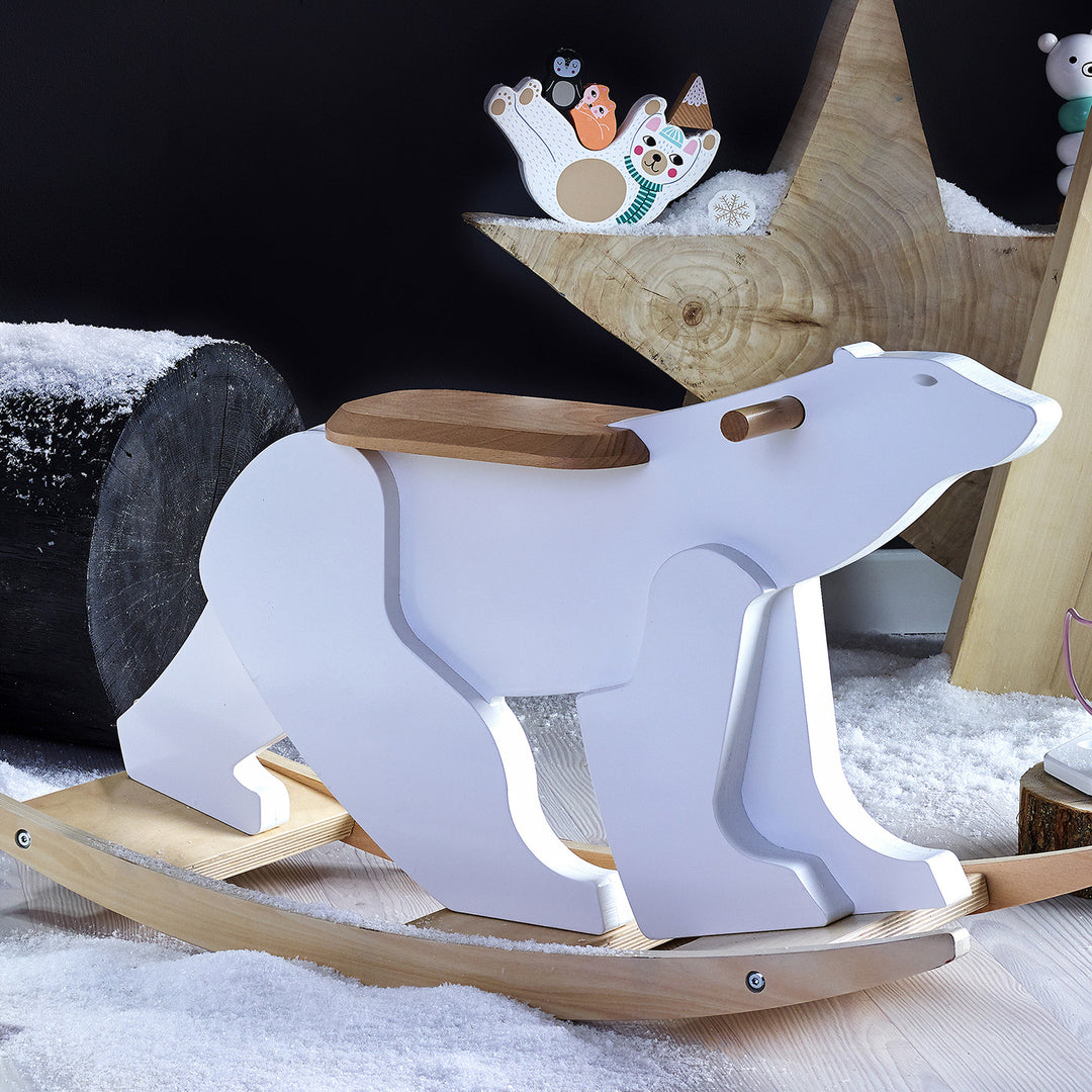 Vilac Pompon Polar Bear Rocker