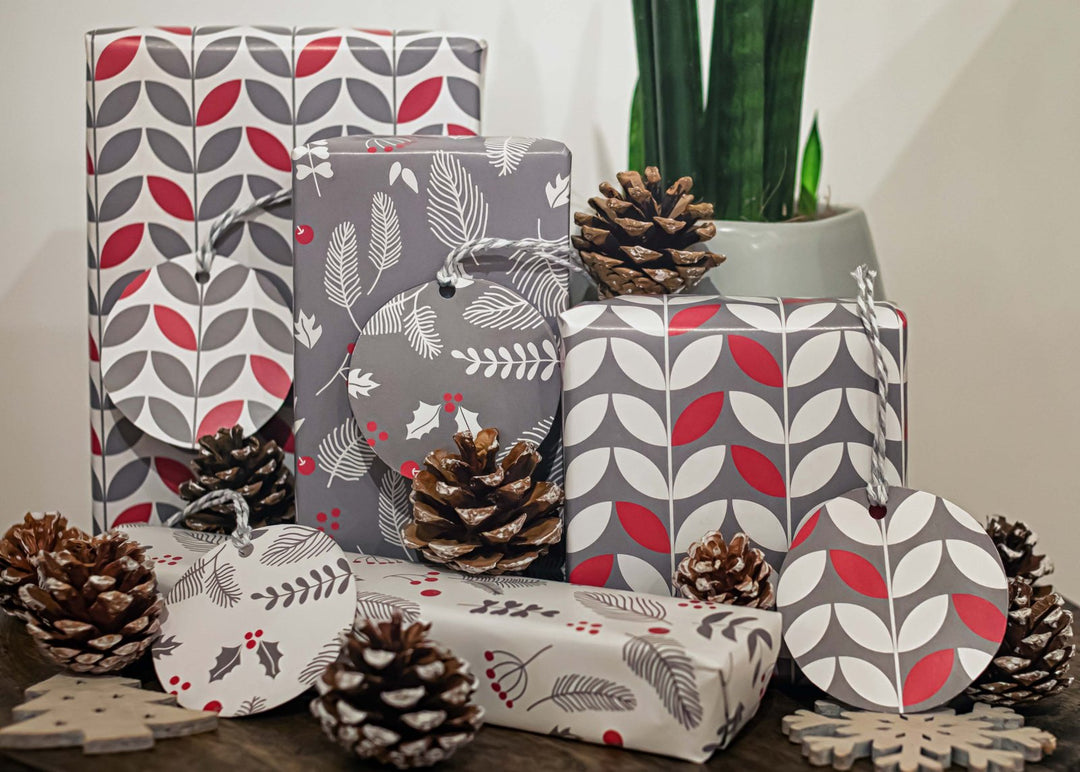 Scandi Christmas Recyclable Wrapping Paper & Tags - All Mamas Children